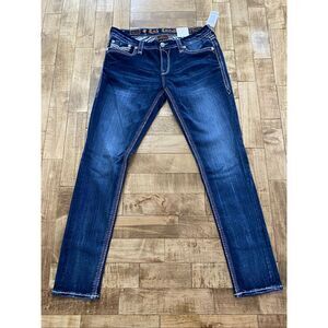 Rock Revival Womens Cornett Easy Skinny Denim Jeans Sz 31/32